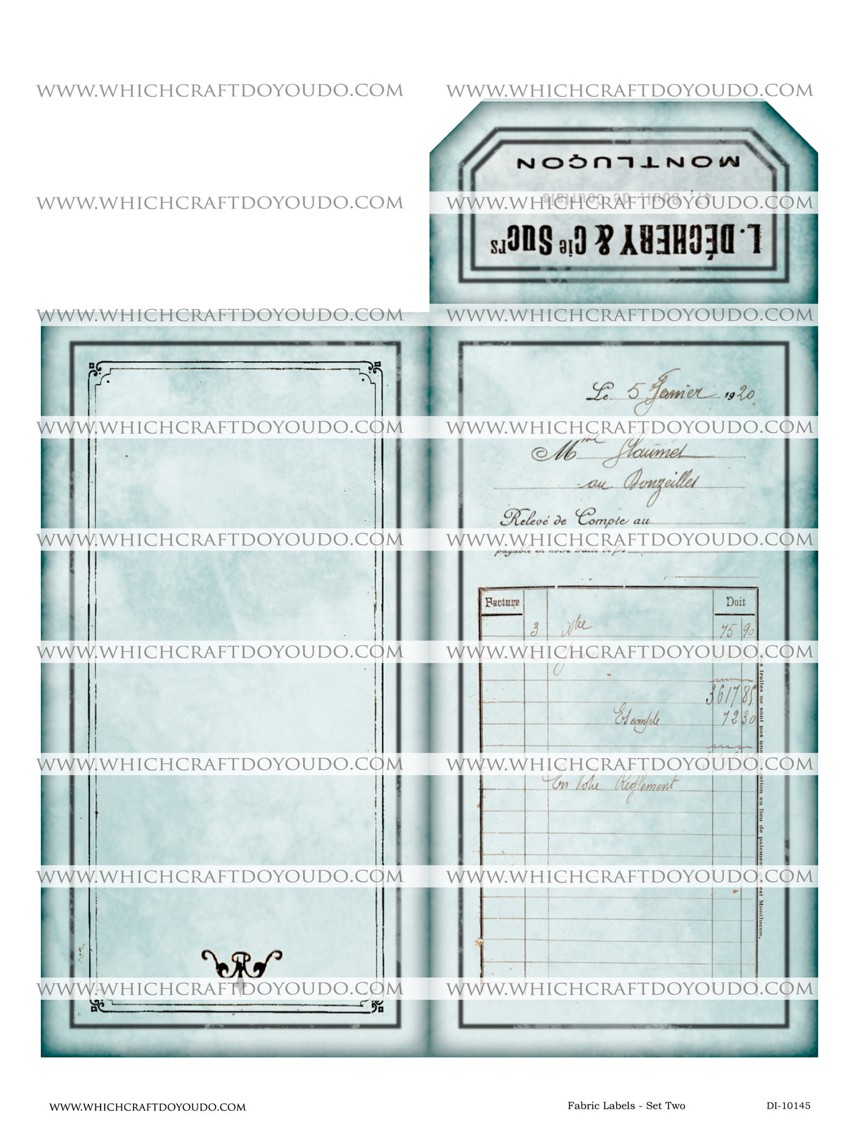 Fabric Labels - Set Two - DI-10145 - Digital Download