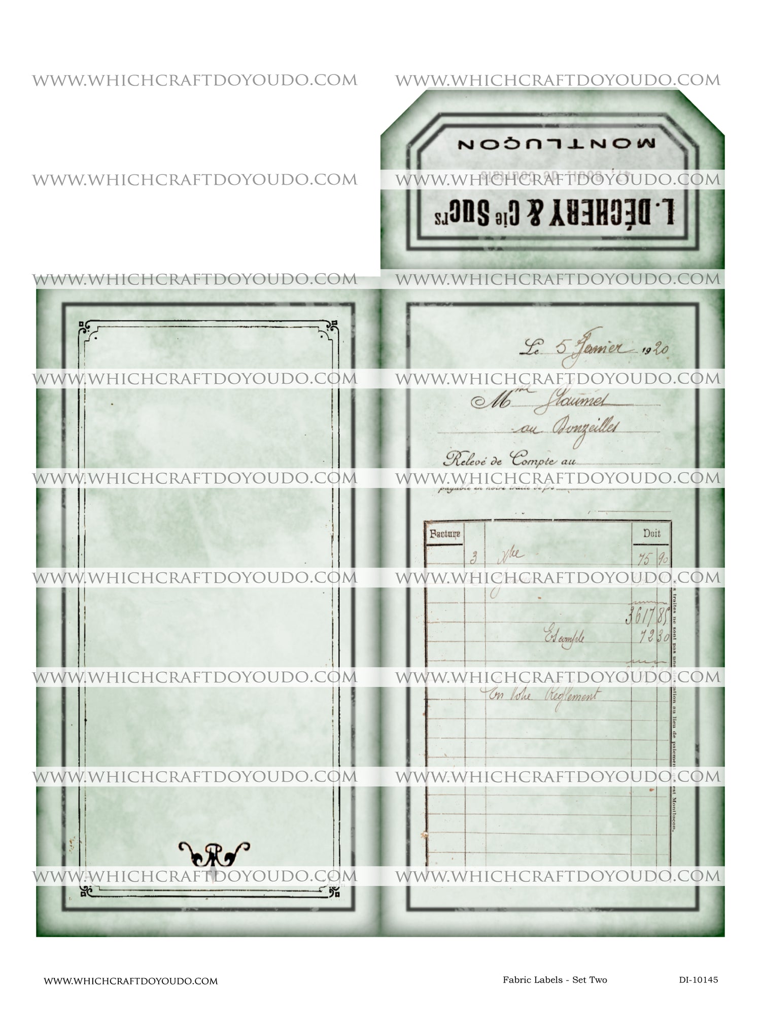 Fabric Labels - Set Two - DI-10145 - Digital Download