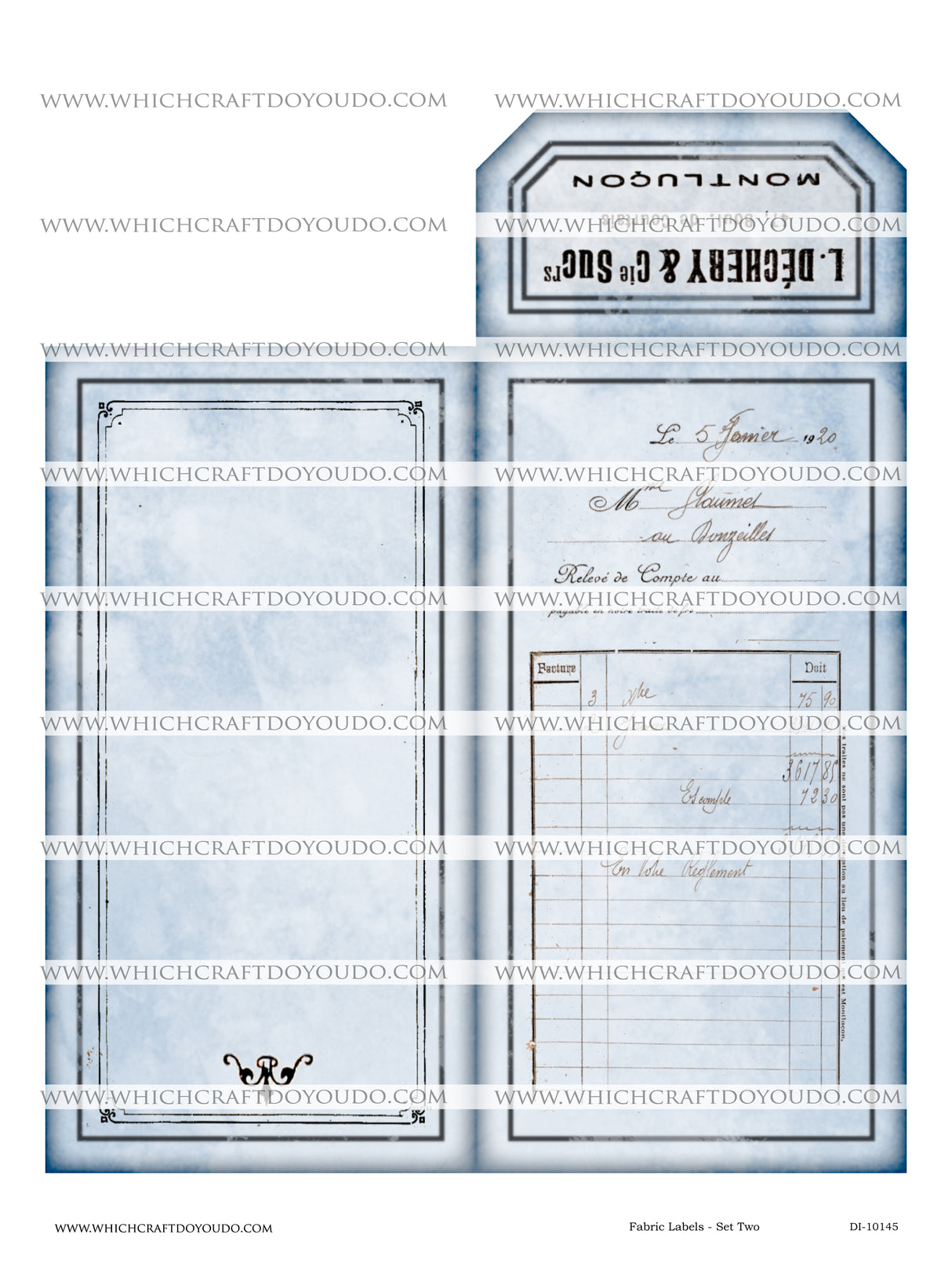 Fabric Labels - Set Two - DI-10145 - Digital Download