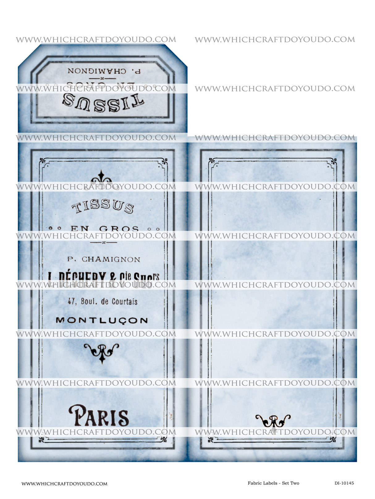 Fabric Labels - Set Two - DI-10145 - Digital Download