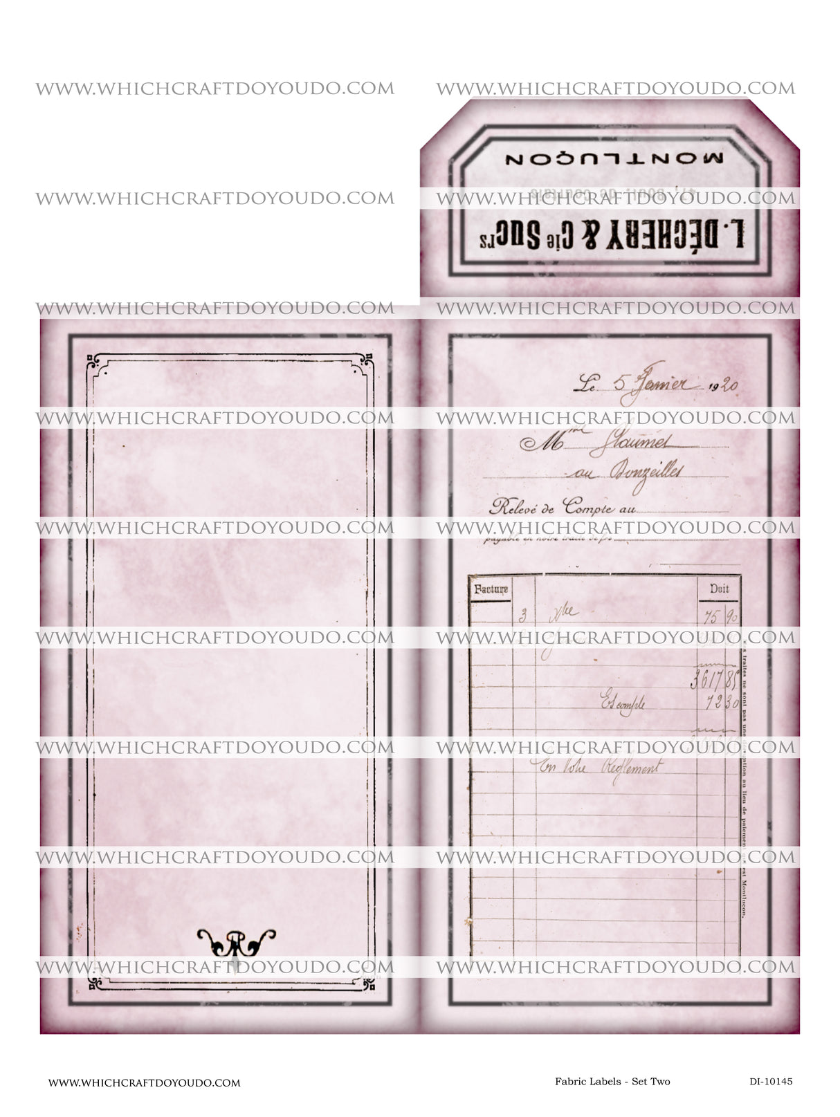 Fabric Labels - Set Two - DI-10145 - Digital Download