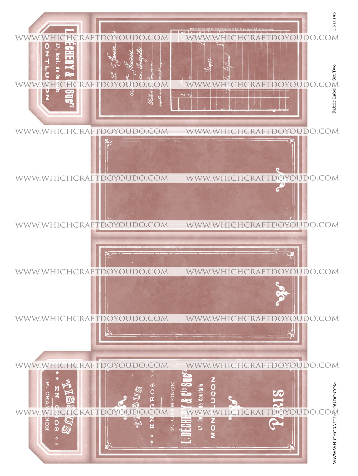 Fabric Labels - Set Two - DI-10145 - Digital Download