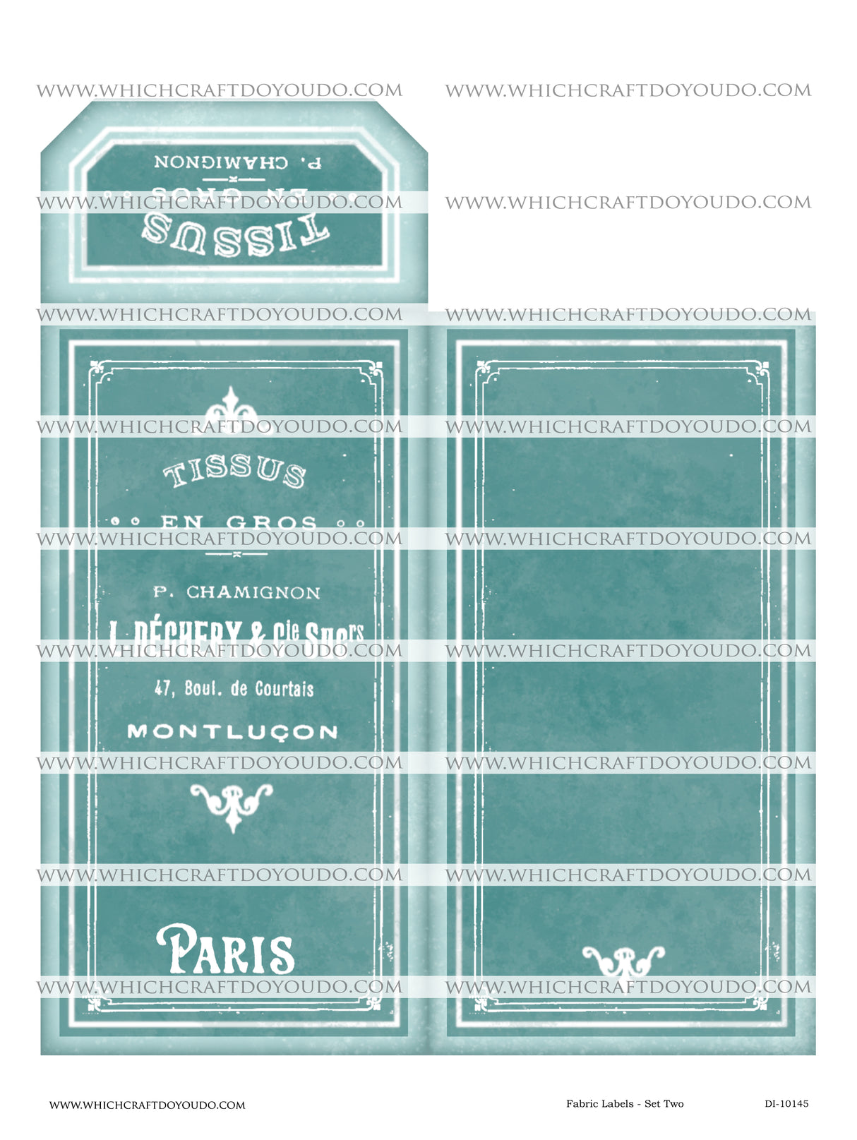 Fabric Labels - Set Two - DI-10145 - Digital Download