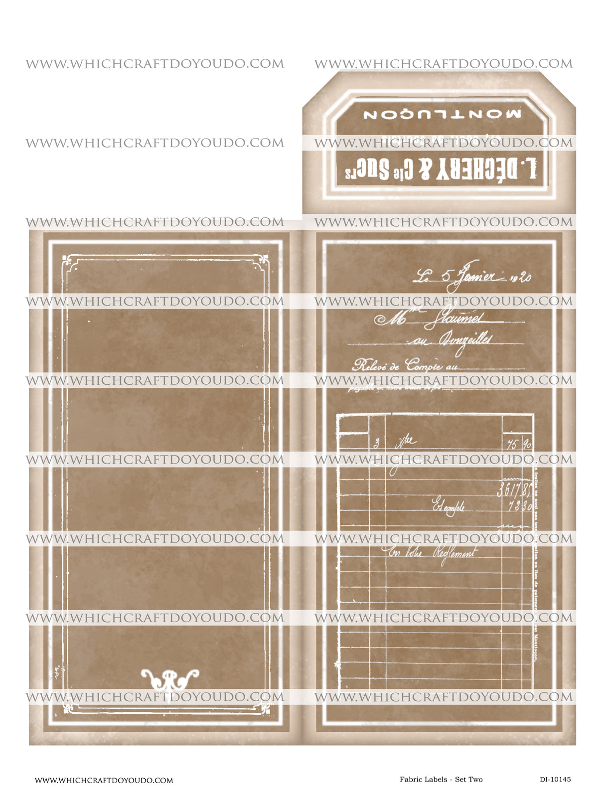 Fabric Labels - Set Two - DI-10145 - Digital Download