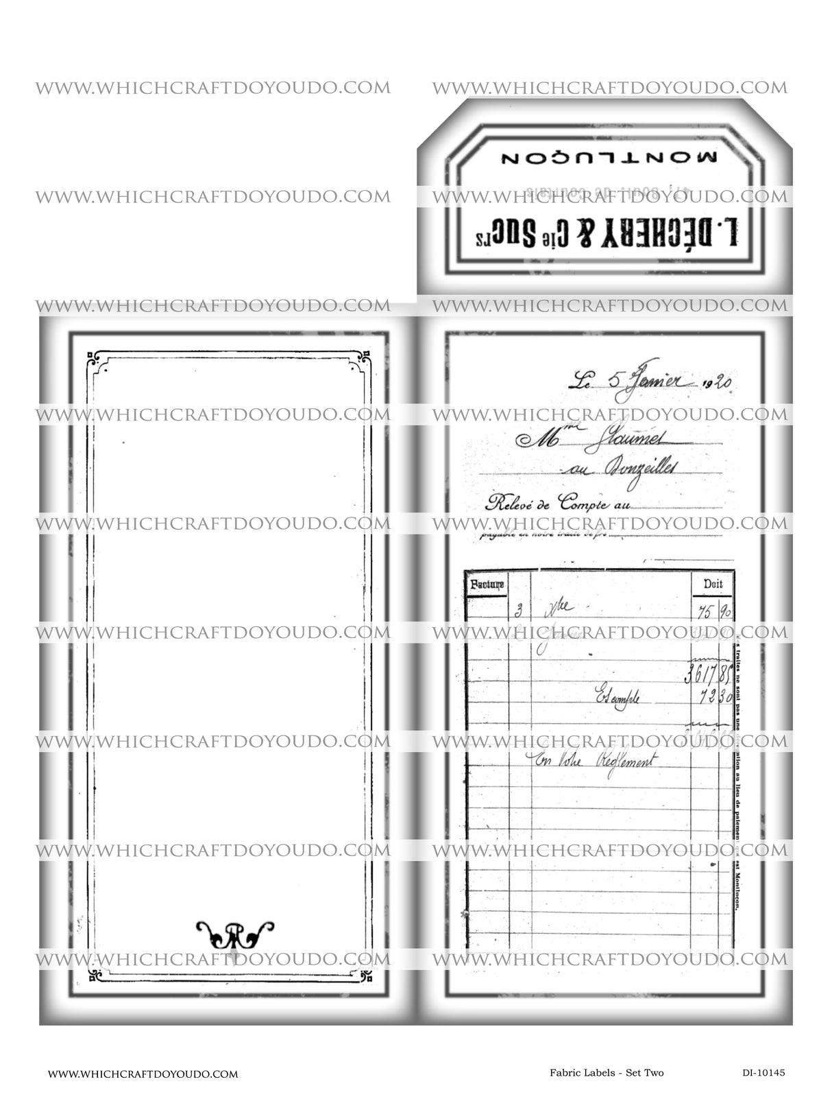 Fabric Labels - Set Two - DI-10145 - Digital Download