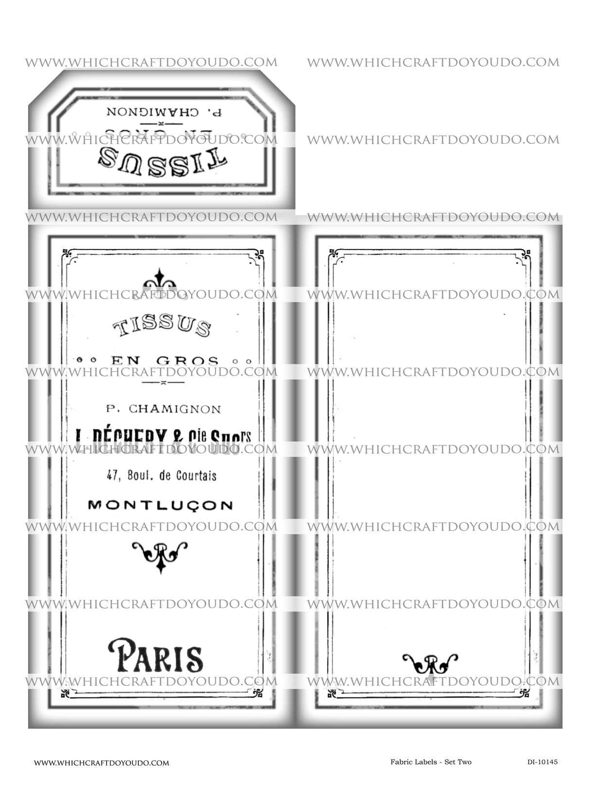 Fabric Labels - Set Two - DI-10145 - Digital Download