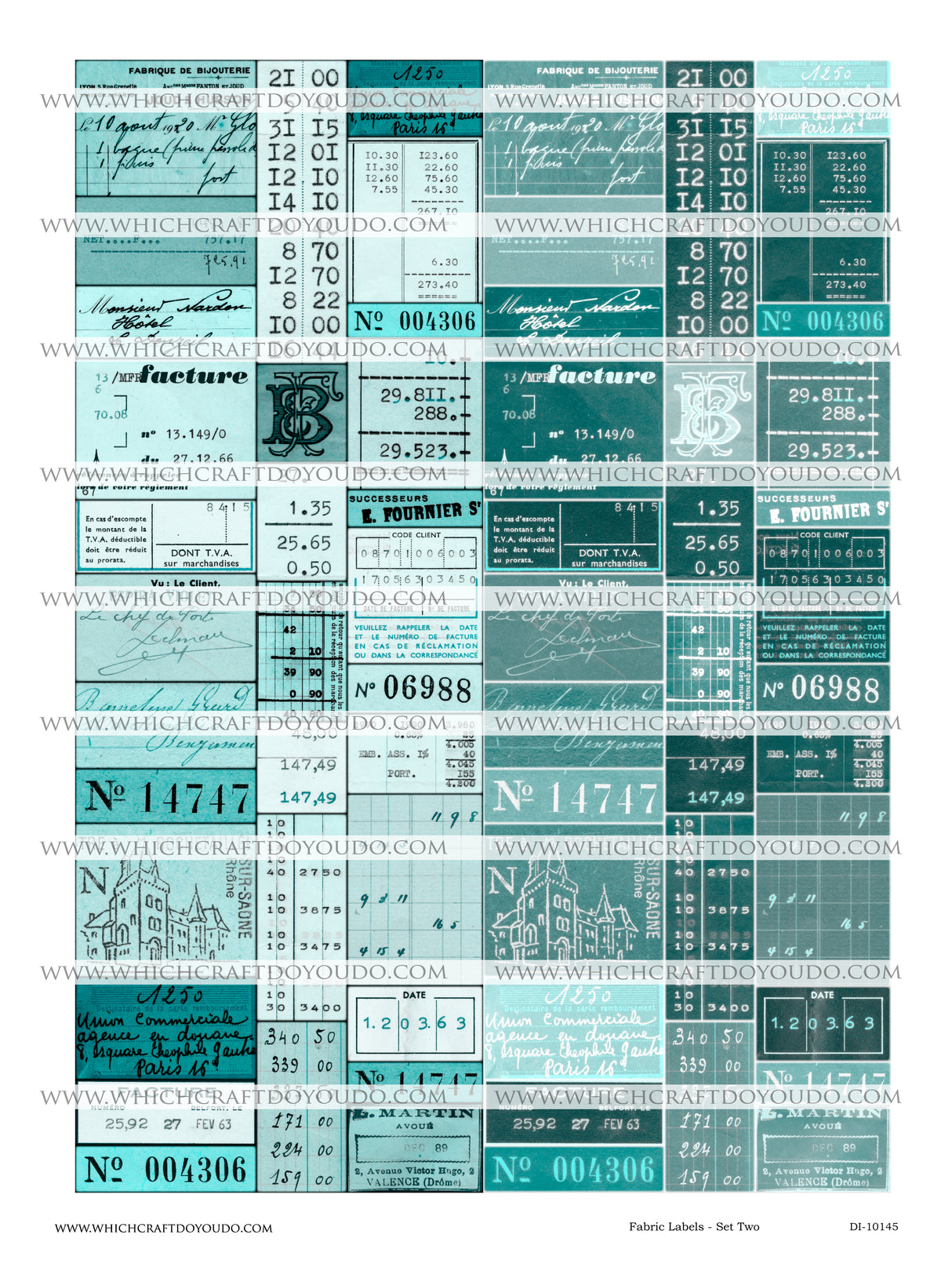 Fabric Labels - Set Two - DI-10145 - Digital Download