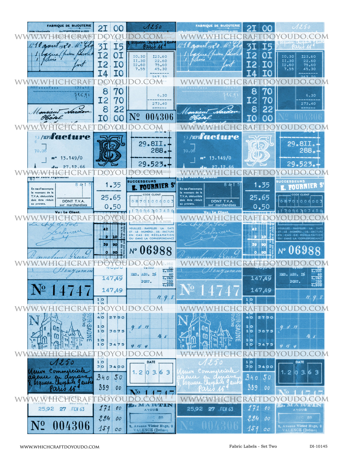 Fabric Labels - Set Two - DI-10145 - Digital Download