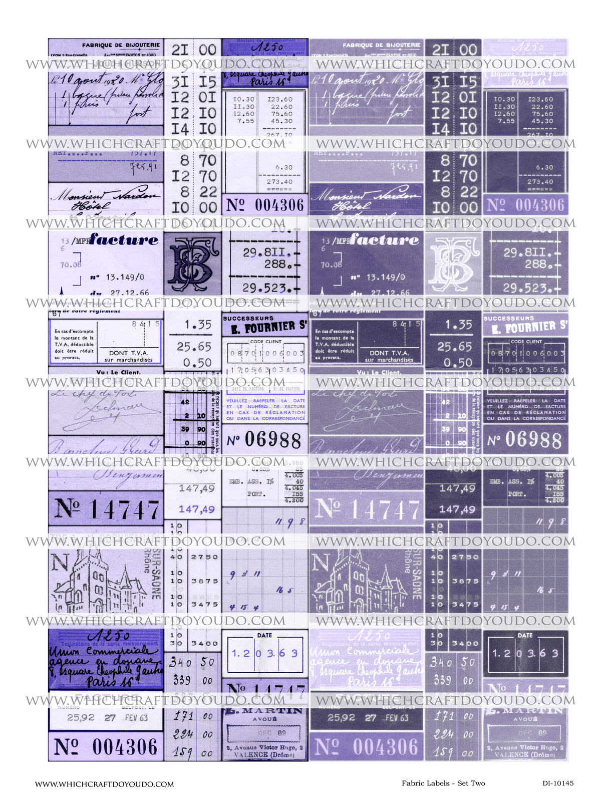 Fabric Labels - Set Two - DI-10145 - Digital Download