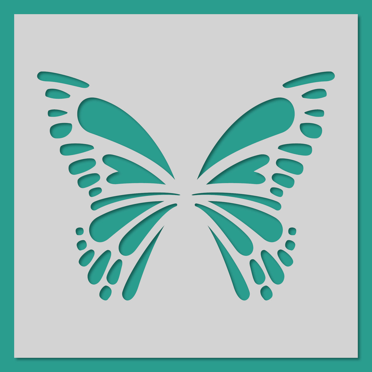Fairy Wings - A - Stencil - 150mm x 150mm