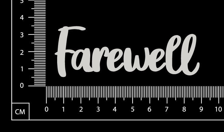 Farewell - C - White Chipboard