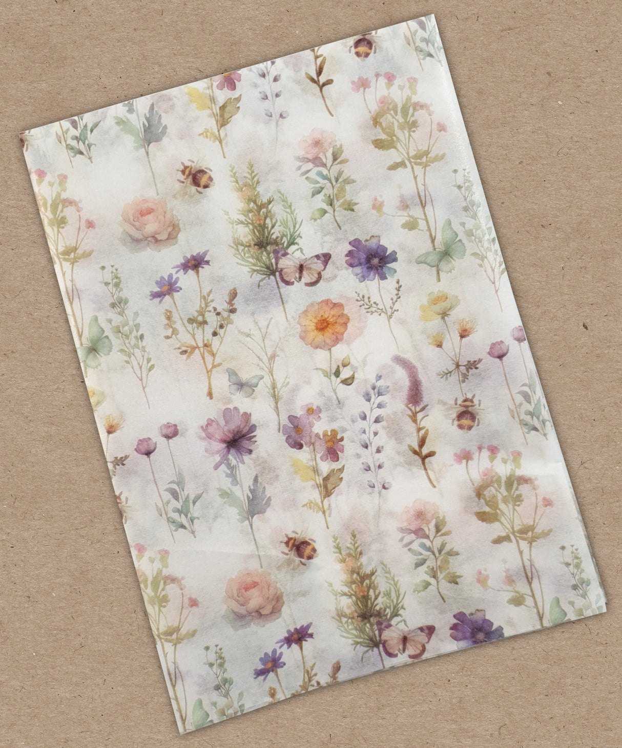 Decoupage Tissue Sheets - Spring Blooms - Set of 12 Pieces