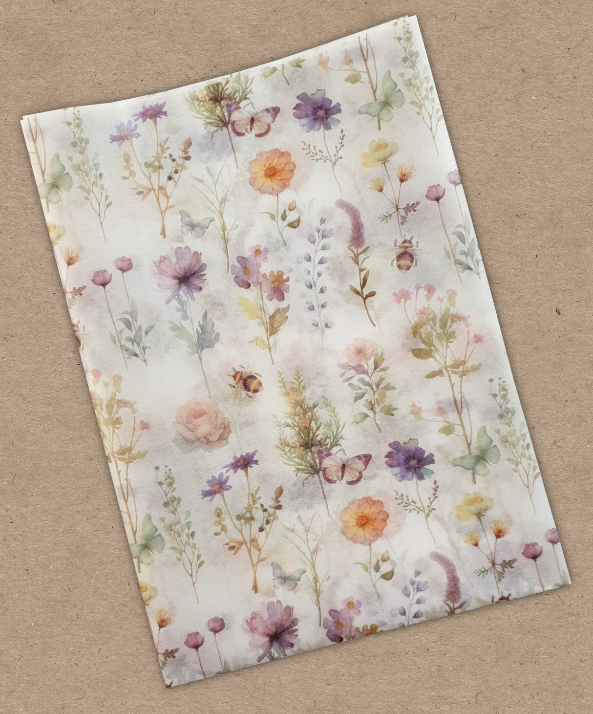 Decoupage Tissue Sheets - Spring Blooms - Set of 12 Pieces