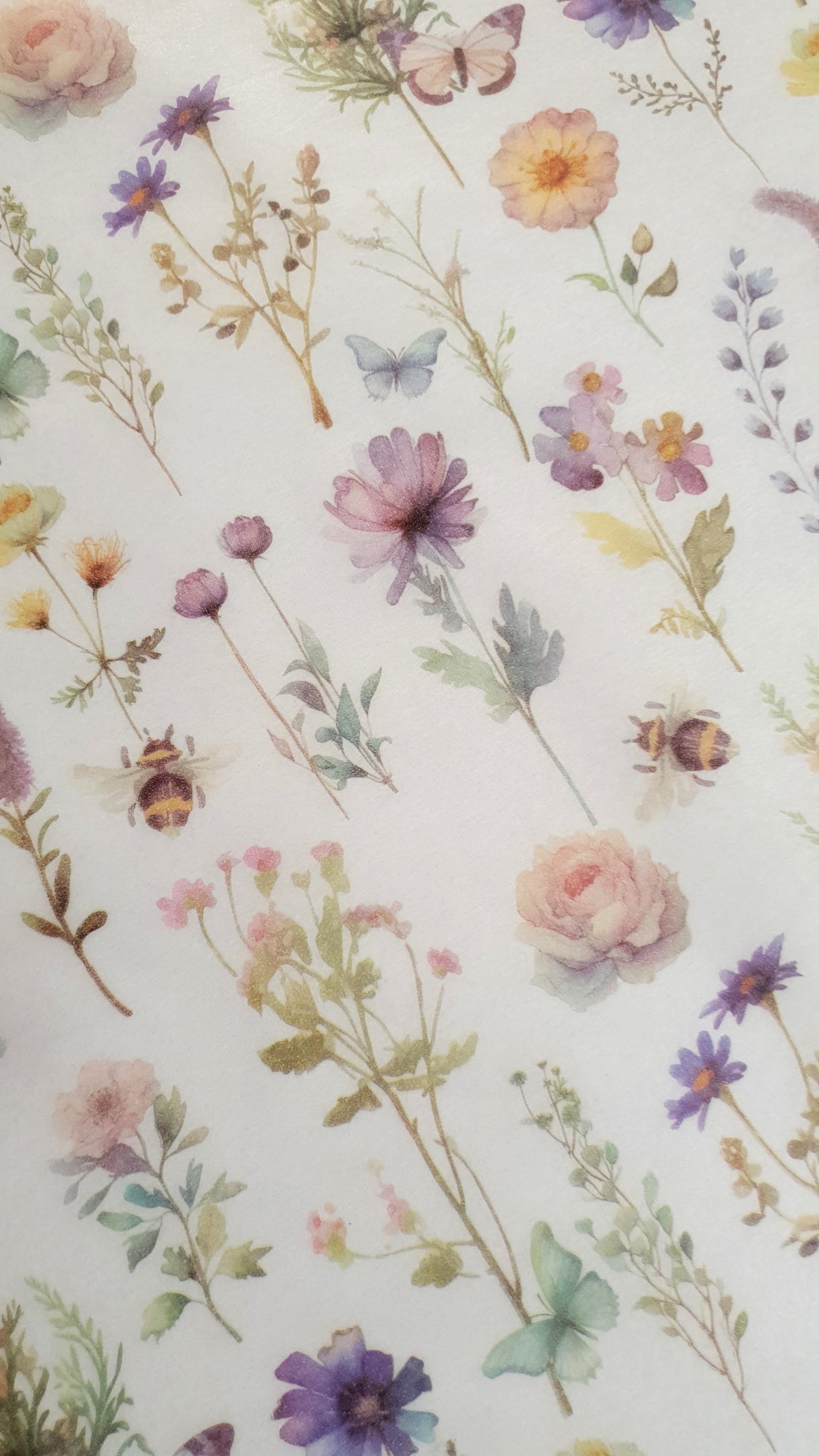 Decoupage Tissue Sheets - Spring Blooms - Set of 12 Pieces