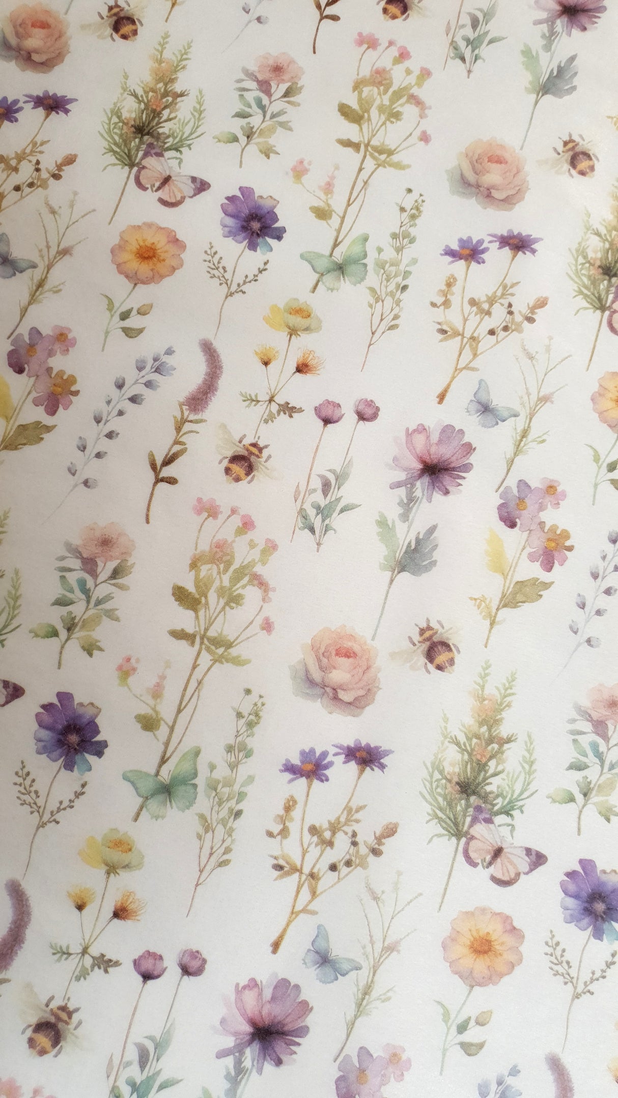 Decoupage Tissue Sheets - Spring Blooms - Set of 12 Pieces