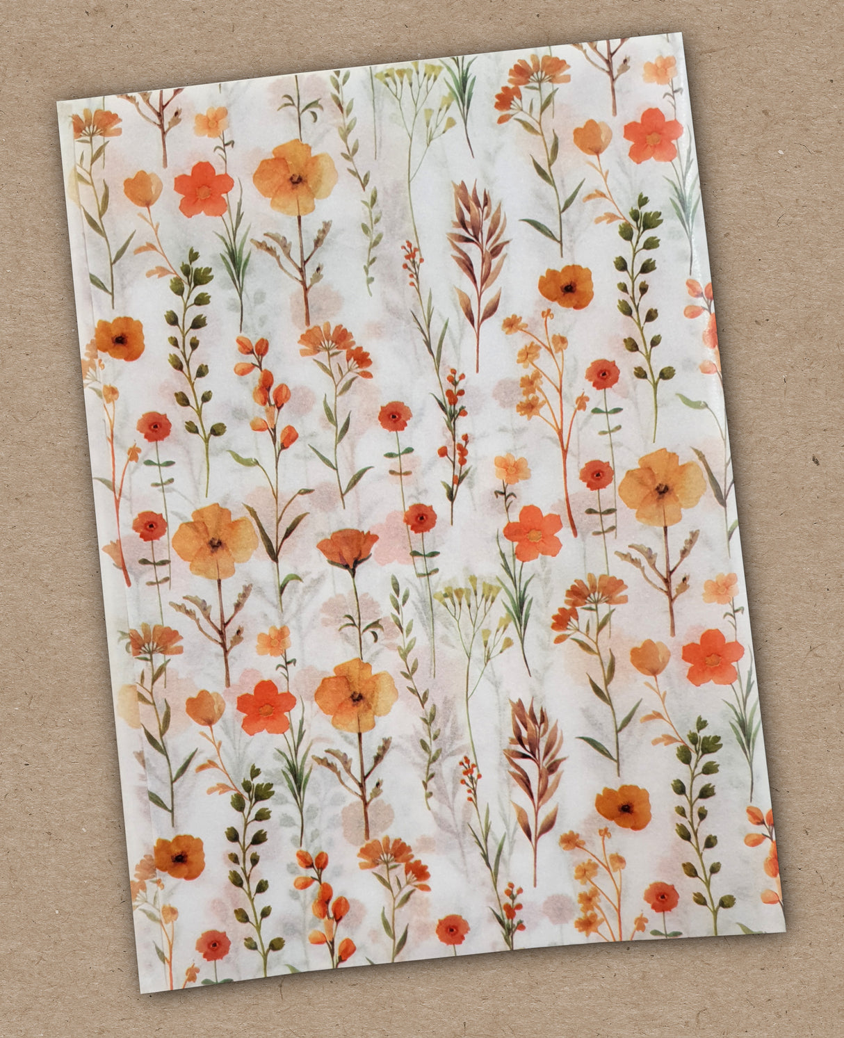 Decoupage Tissue Sheets - Summer Blooms - Set of 12 Pieces