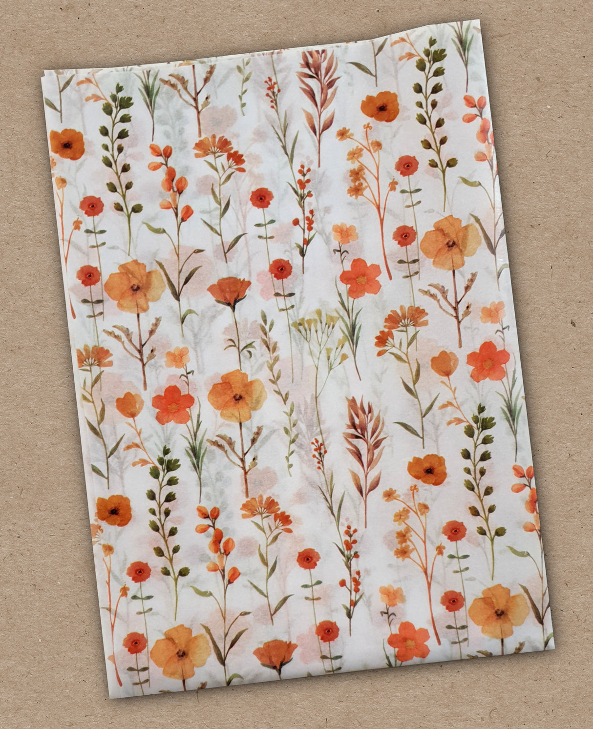 Decoupage Tissue Sheets - Summer Blooms - Set of 12 Pieces