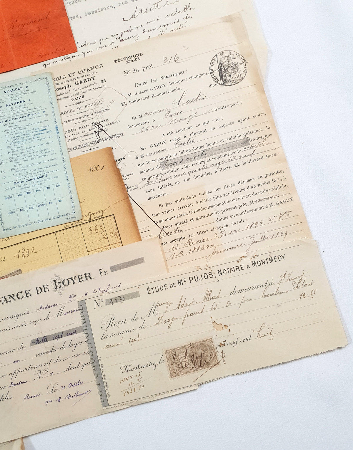 Authentic Vintage/Antique Document Pack - GA