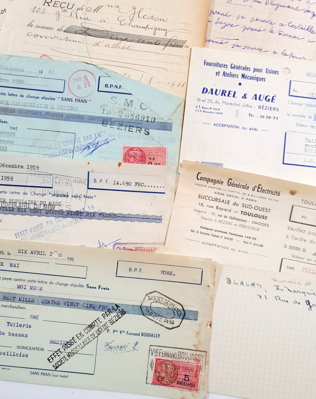 Authentic Vintage/Antique Document Pack - GB