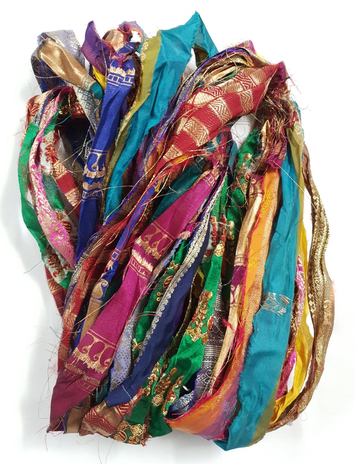 Reclaimed Sari Ribbon Hank - Unique - GH