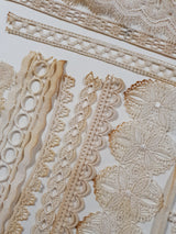 Tea Dyed Lace Snippets Pack - GJ