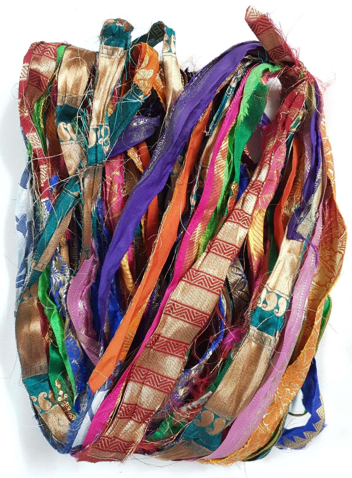 Reclaimed Sari Ribbon Hank - Unique - GK