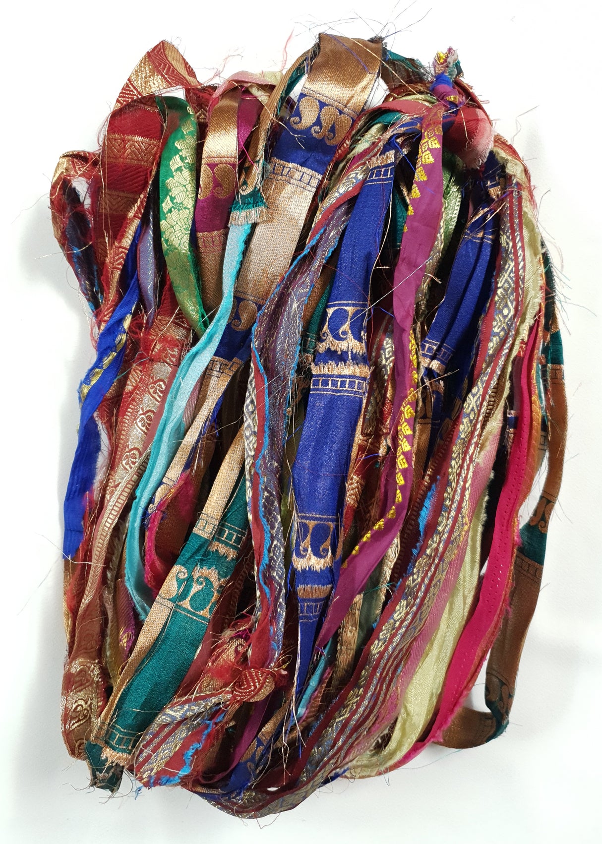 Reclaimed Sari Ribbon Hank - Unique - GM