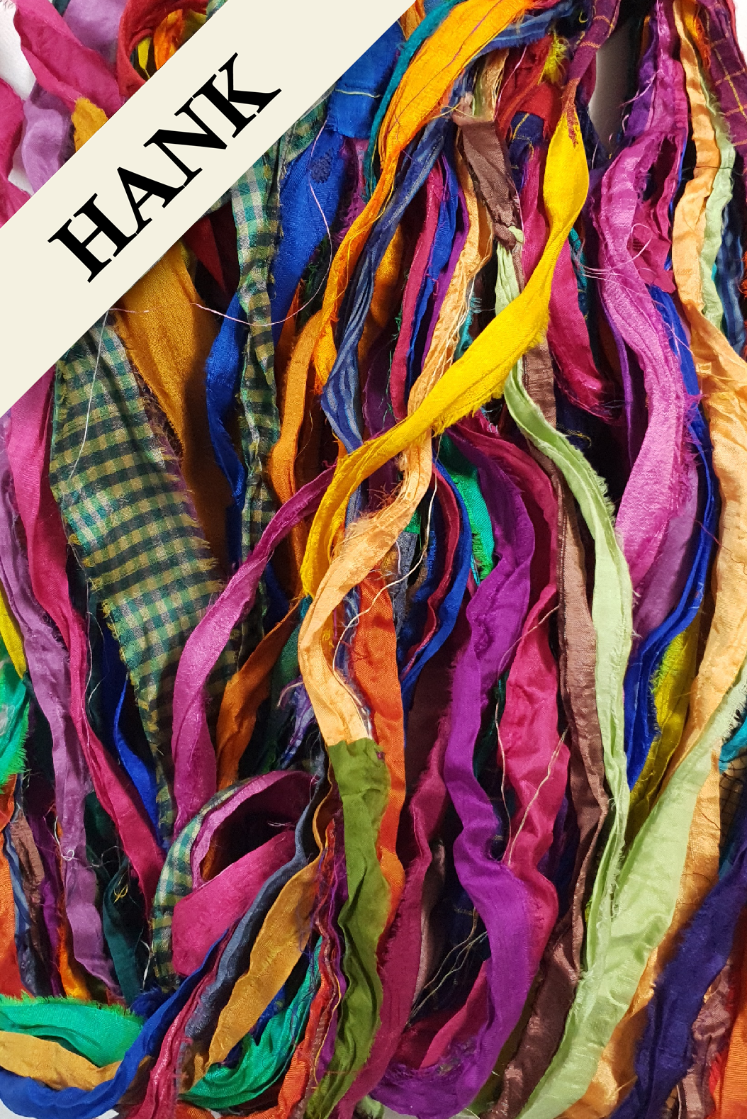 Reclaimed Sari Ribbon Hank - Unique - GN