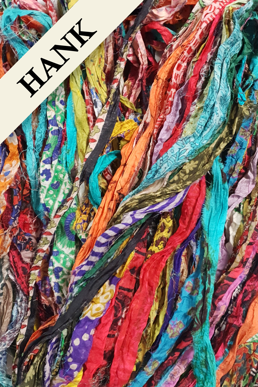 Reclaimed Sari Ribbon Hank - Unique - GO