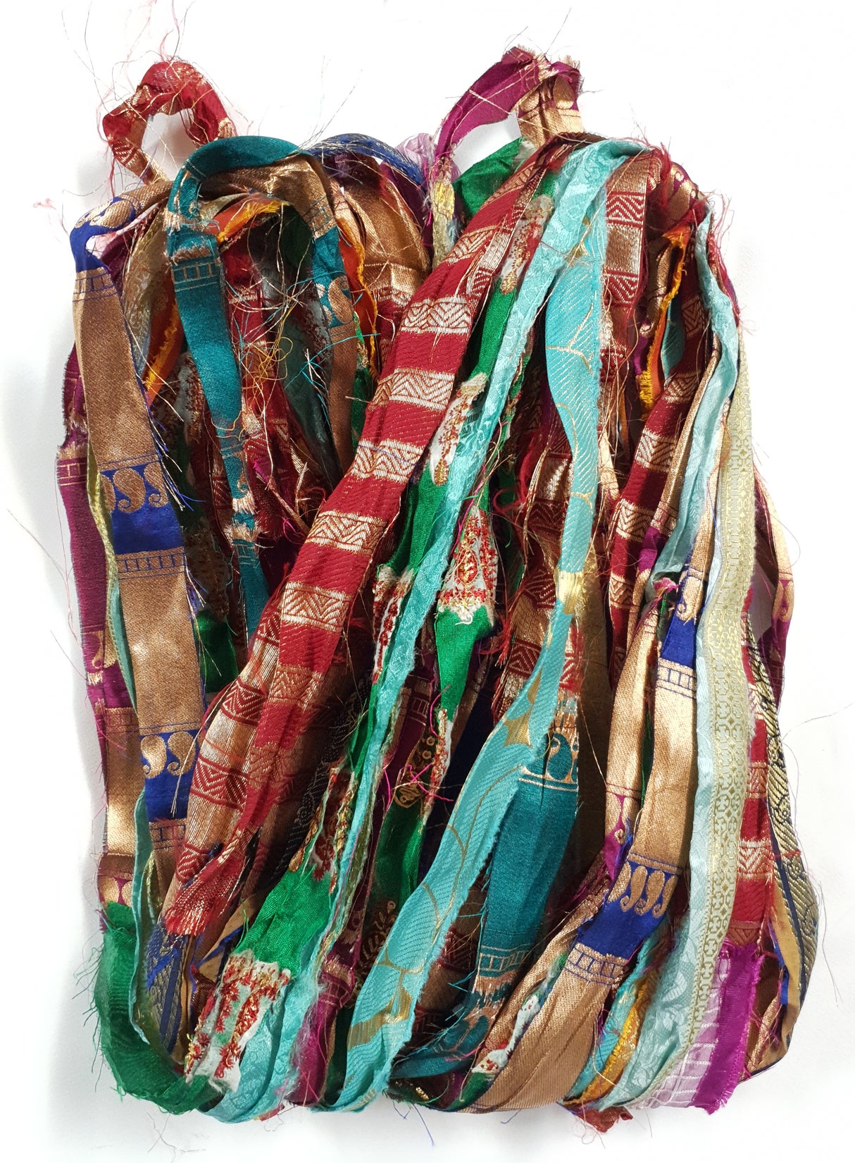 Reclaimed Sari Ribbon Hank - Unique - GP