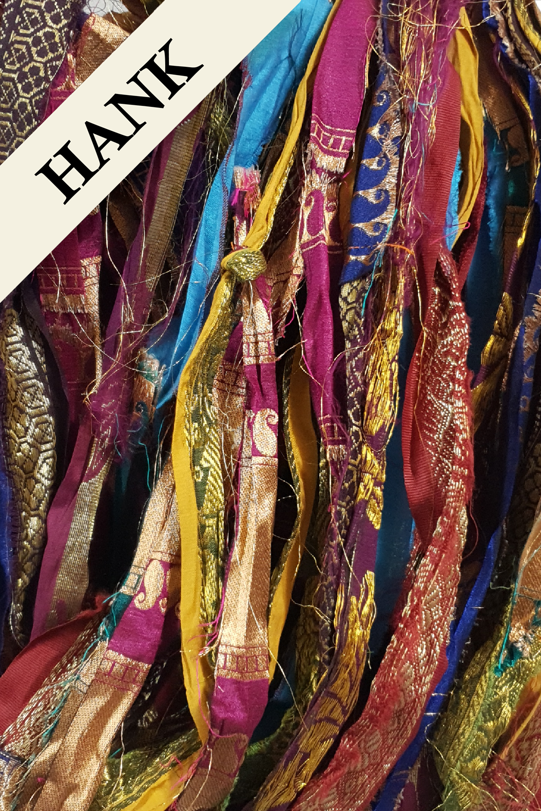 Reclaimed Sari Ribbon Hank - Unique - GS