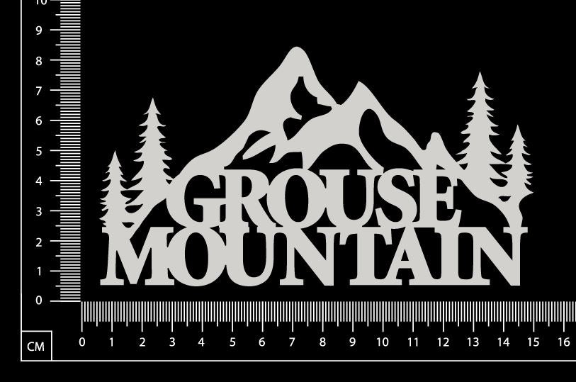 Grouse Mournain - A - White Chipboard
