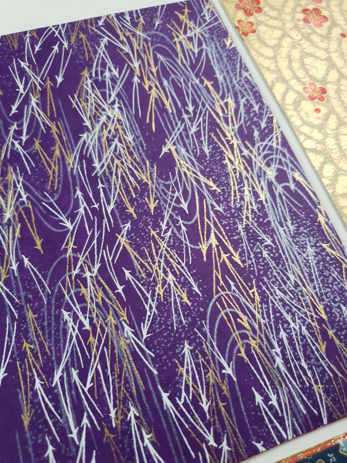 Hand Dyed Japanese Washi Papers - Set of 5 - Picked at Random