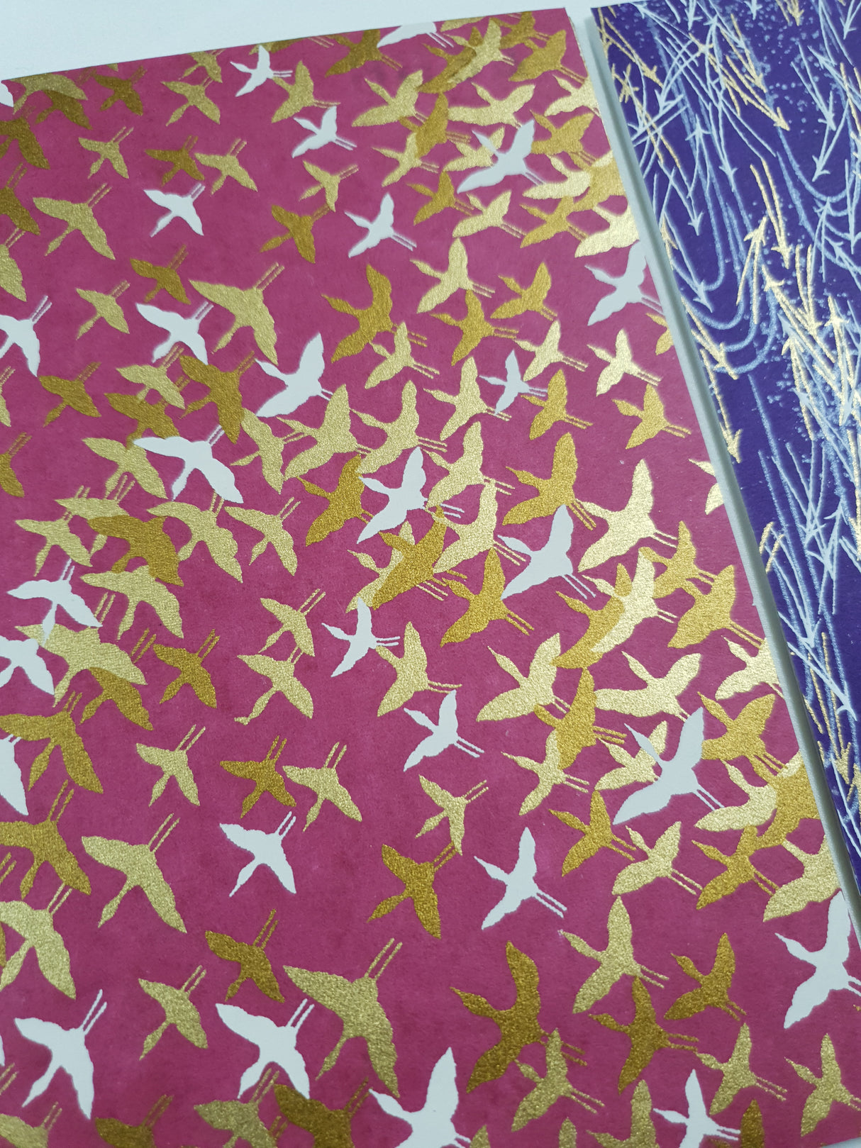 Hand Dyed Japanese Washi Papers - Set of 5 - Picked at Random