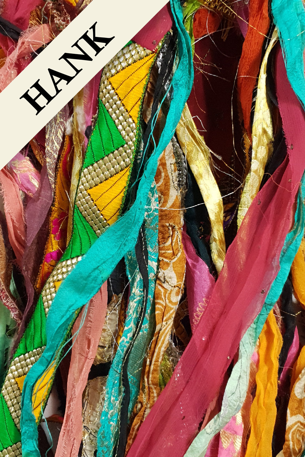 Reclaimed Sari Ribbon Hank - Unique - JL