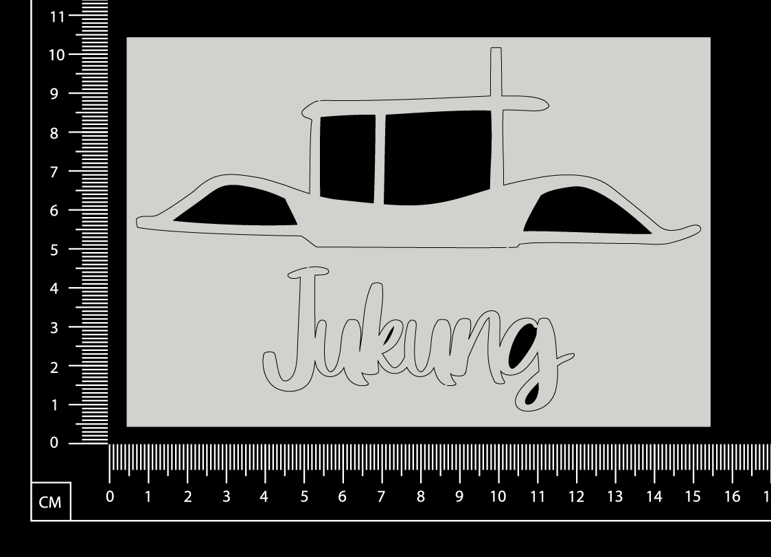 Jukung - A - White Chipboard