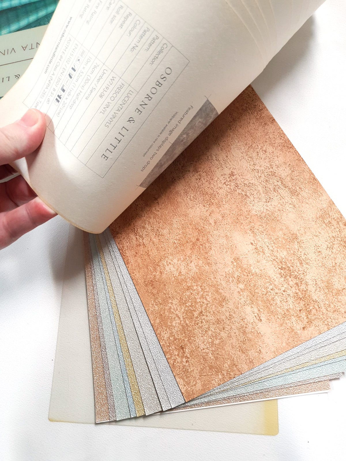 Osborne & Little Lucenta Vinyl Wallpaper Sample Sheets - KE