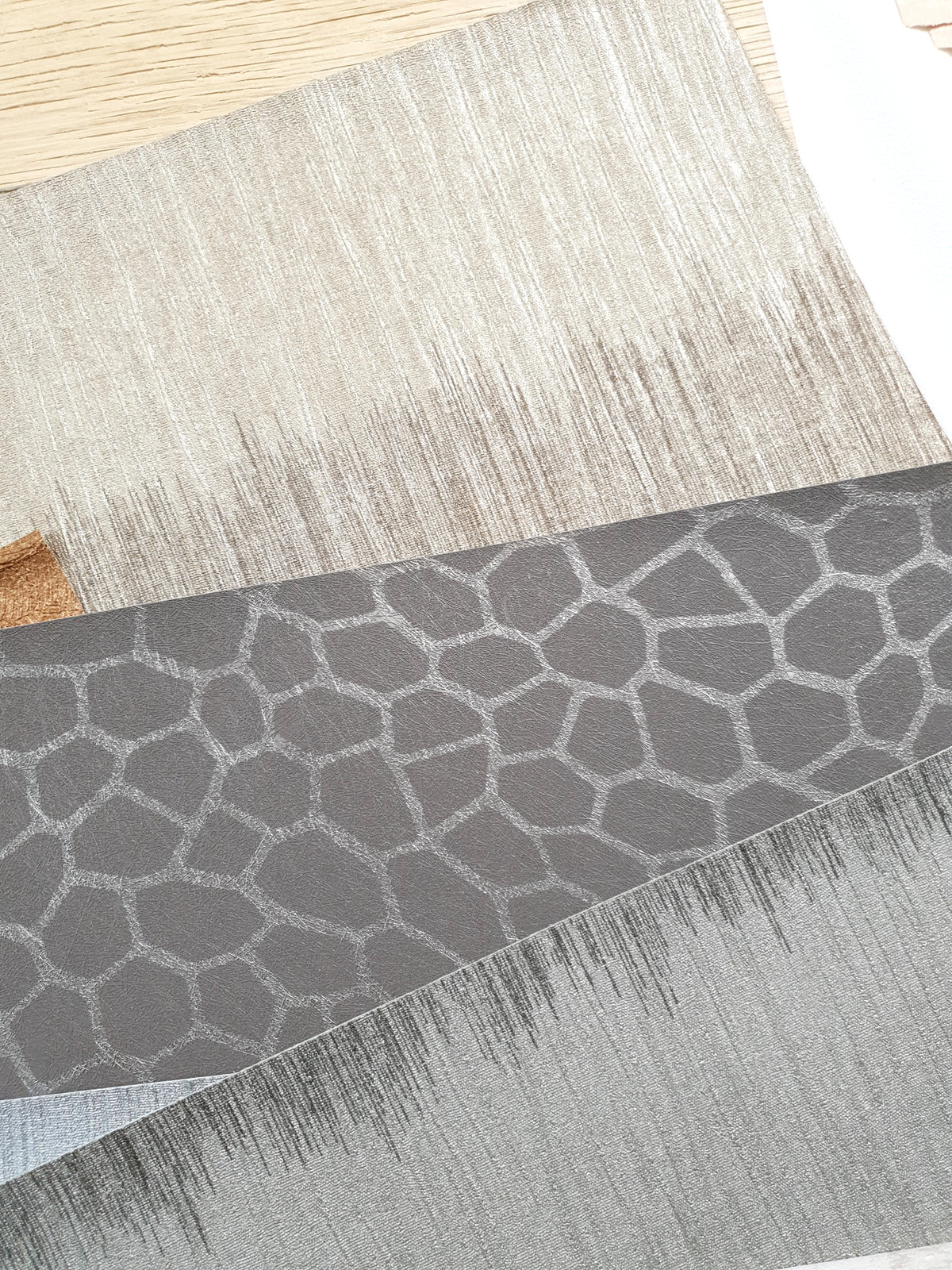 Assorted Textured Wallpaper Pieces – Craft & Mixed Media Pack - KG