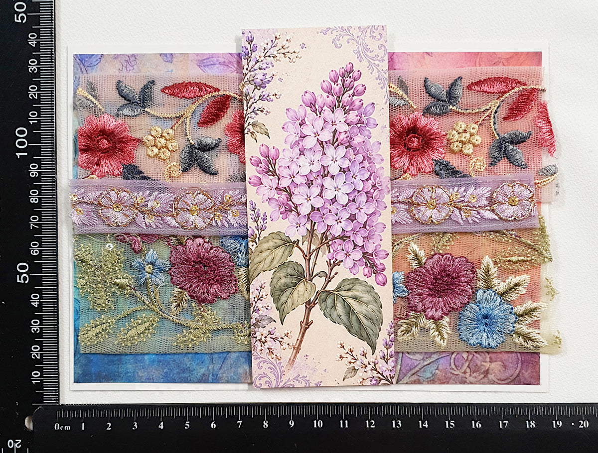 Assorted Embroidered Trim Pack - KH