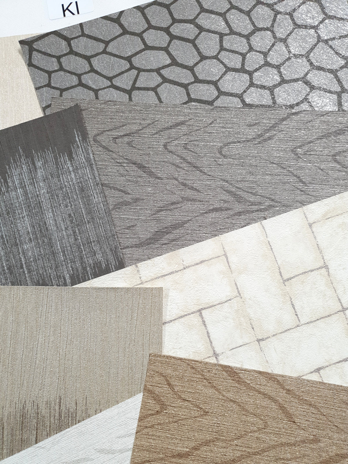 Assorted Textured Wallpaper Pieces – Craft & Mixed Media Pack - KI