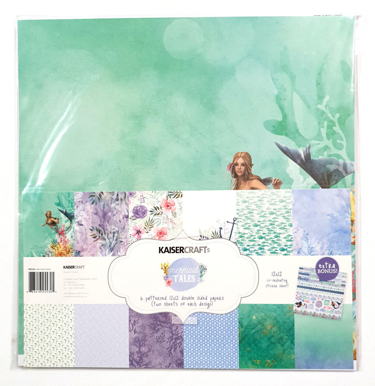 Kaisercraft 12 x 12 Papers Pack - Mermaid Tales