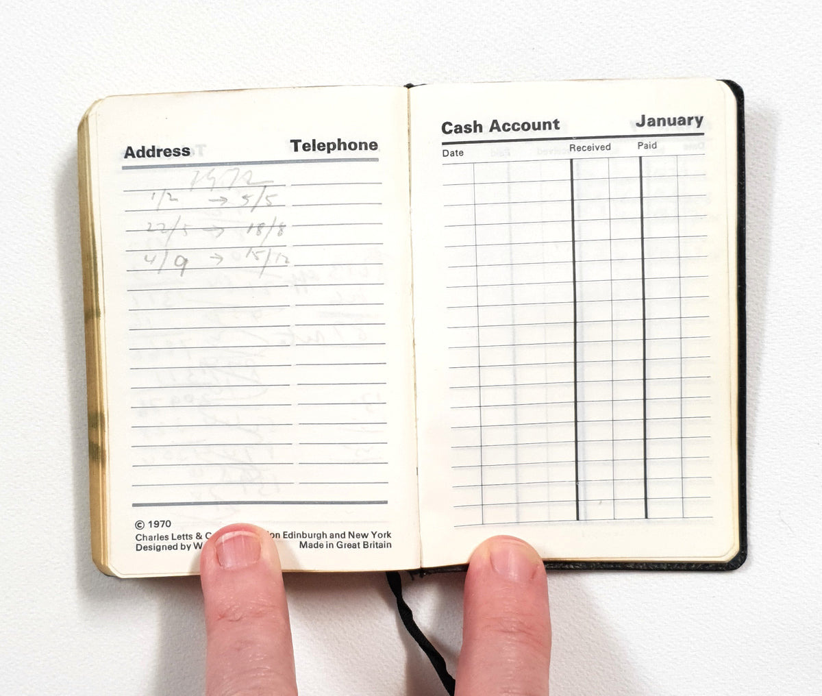 1971 Handwritten Pocket Diary - LM