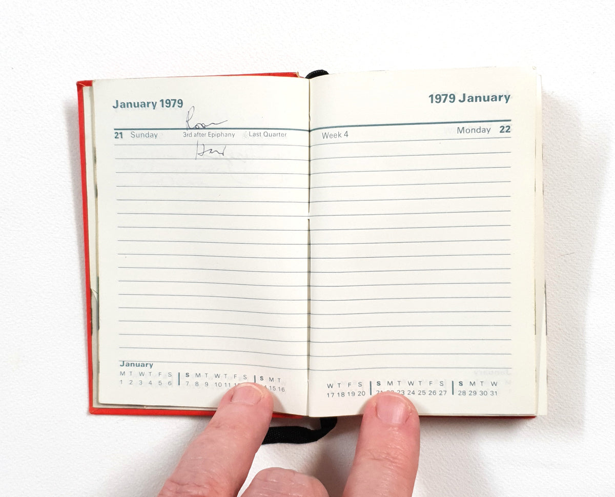 1979 Handwritten Pocket Diary - LN