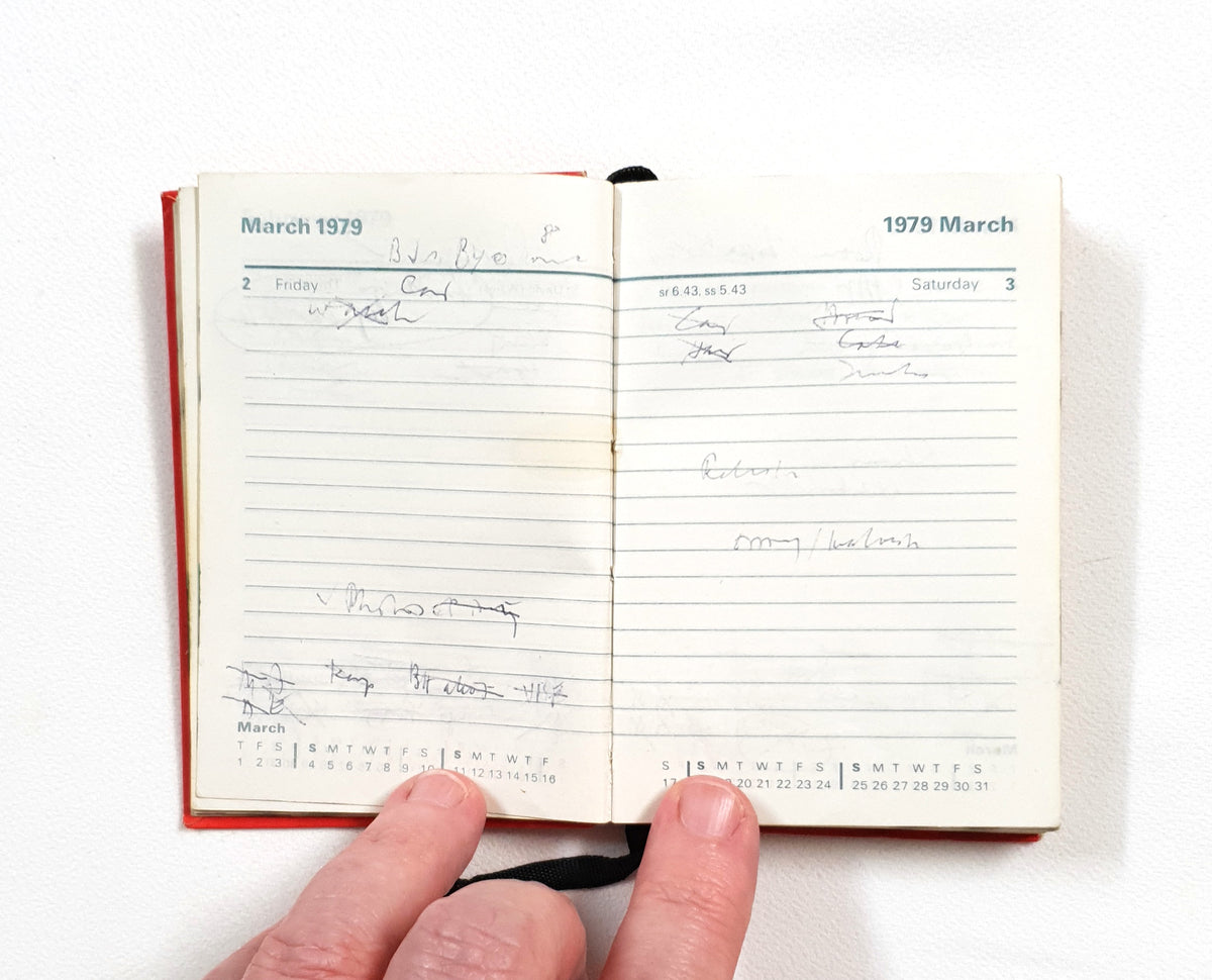 1979 Handwritten Pocket Diary - LN