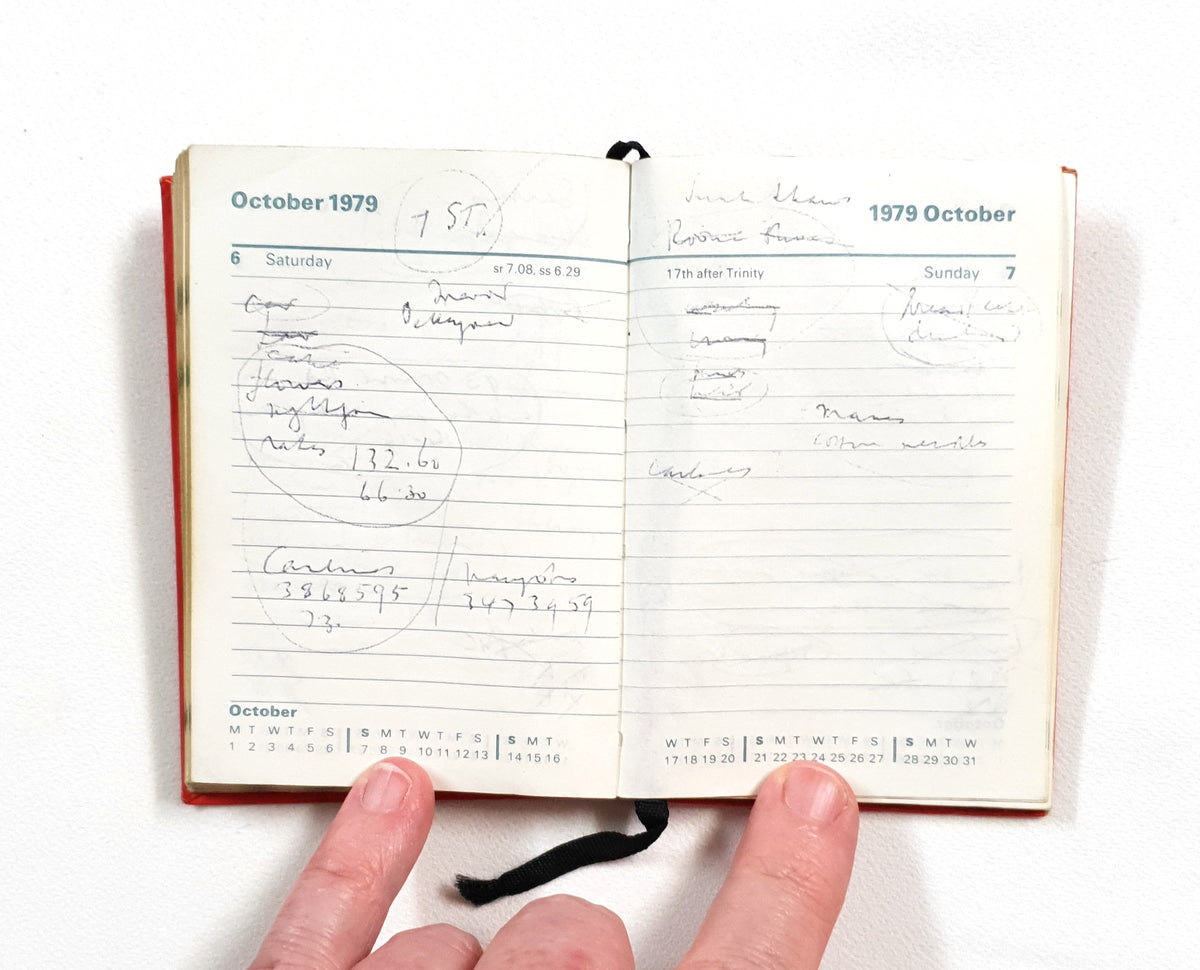 1979 Handwritten Pocket Diary - LN