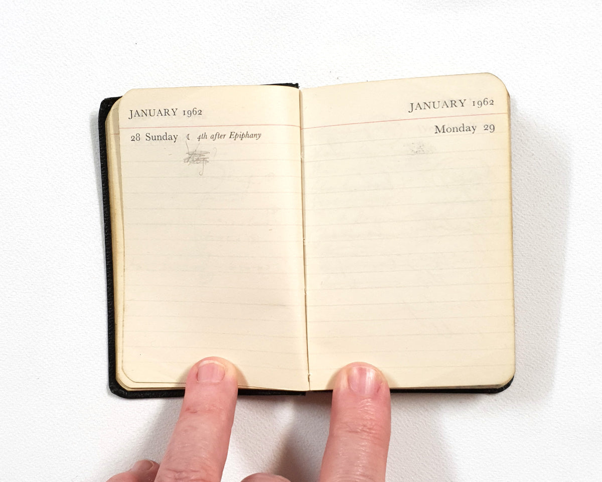 1962 Handwritten Pocket Diary - LO