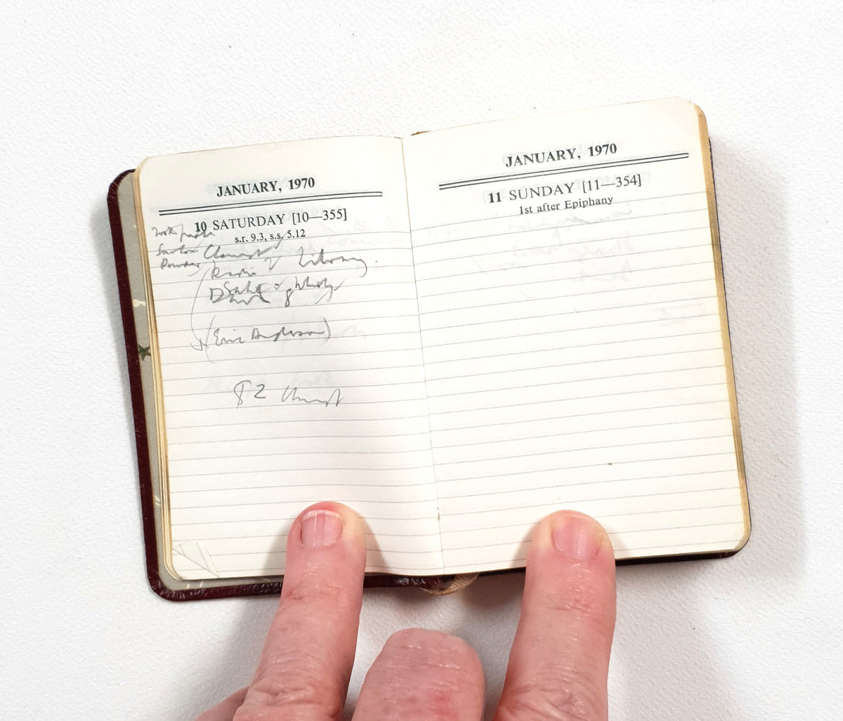 1970 Handwritten Pocket Diary - LP
