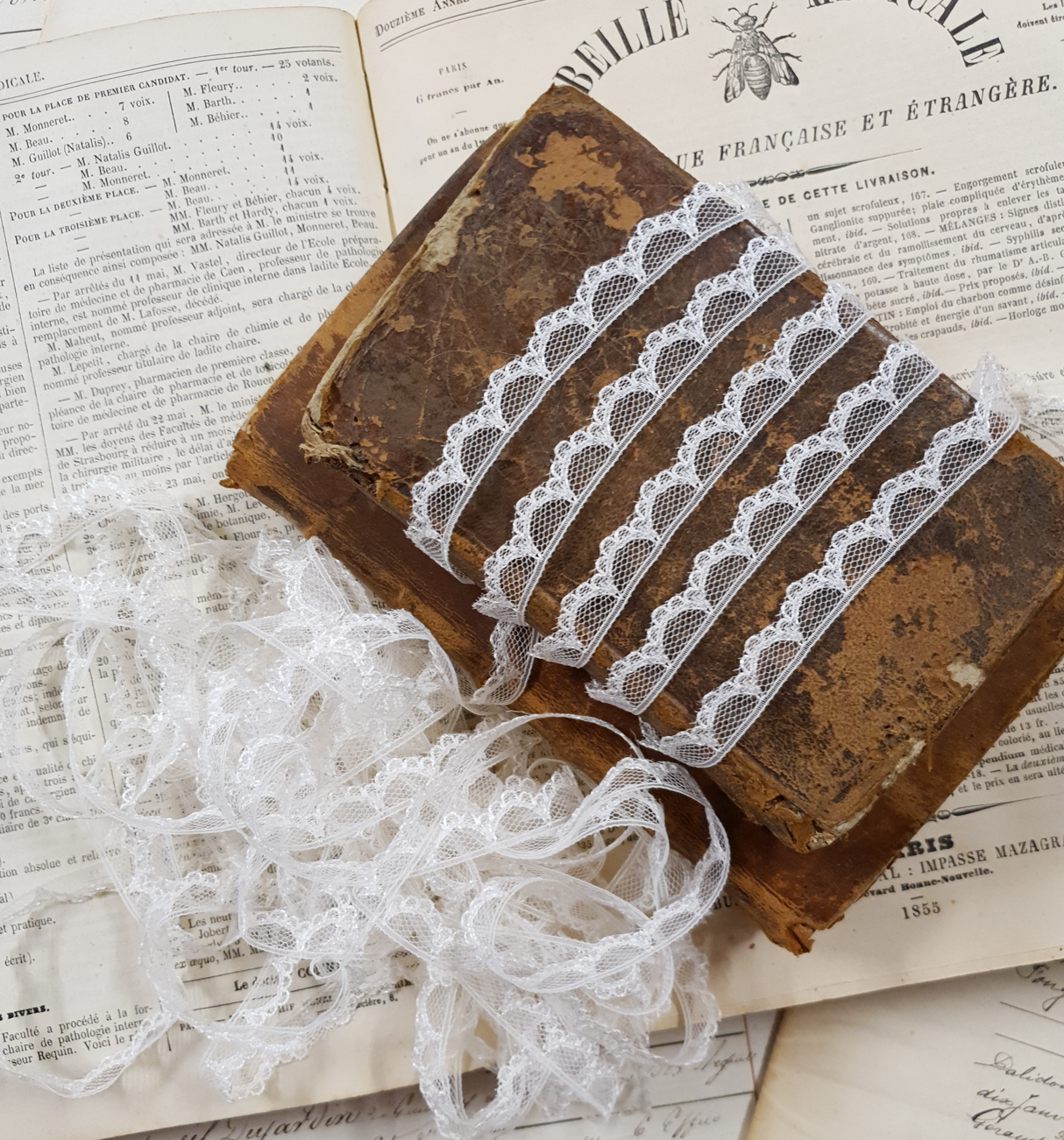 Lace Trim Pack - 7054 - Light Cream - 3 Meter Pack