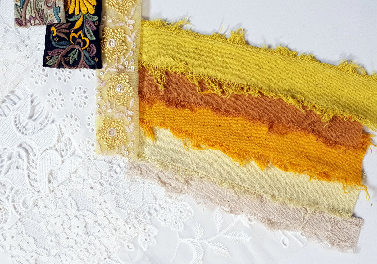 Lace & Trim Snippets Pack - Yellows