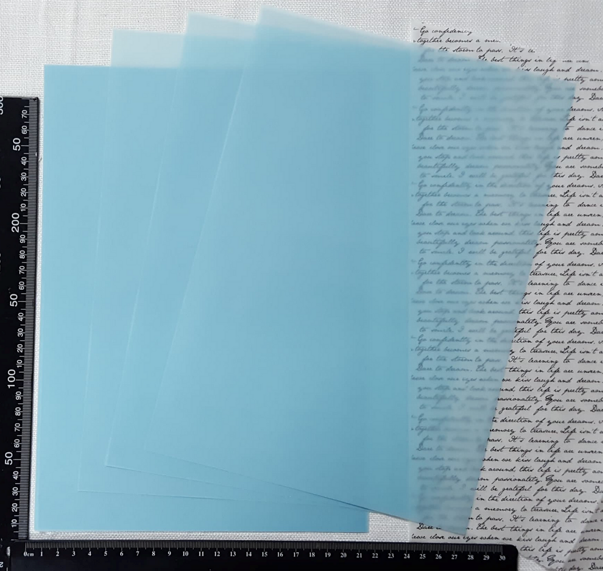 Vellum - Set of 5 - Light Blue